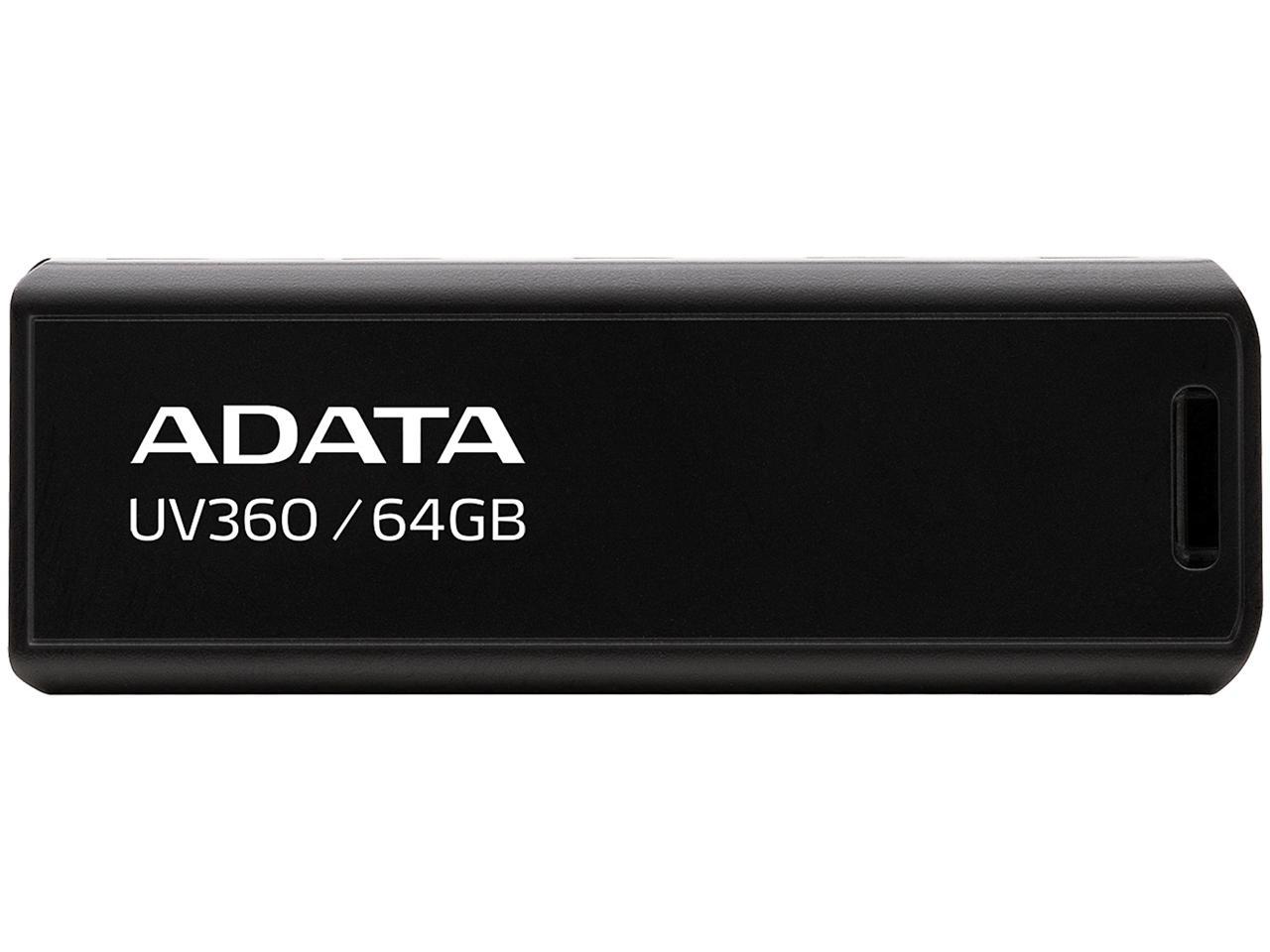 ADATA, Disque Flash Adata Uv360 Usb 3.2 Gen 1 64 Go (Auv360-64G-Rbk)